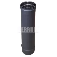 Дымоход 0,5 м (430/0,8 мм / эмаль /600° черная) Ф115 Blackside (Ferrum)