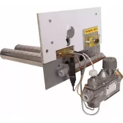 Автоматика УГ-САБК-АБ-24-1 (ПБ-24 кВт) - горелка, автоматика с датчиком температуры t=70-110 С, энергонезависимый пъезорозжиг (Сервисгаз)