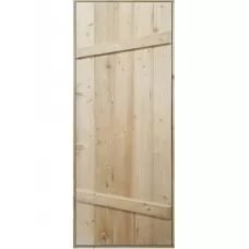 Дверь для бани деревянная сосна 1800х700, пол.32 мм, кор..80 мм РАСПРОДАЖА