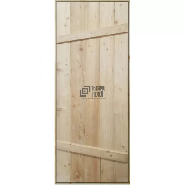 Дверь для бани глухая, сосна 1700х700х35 (DoorWood)