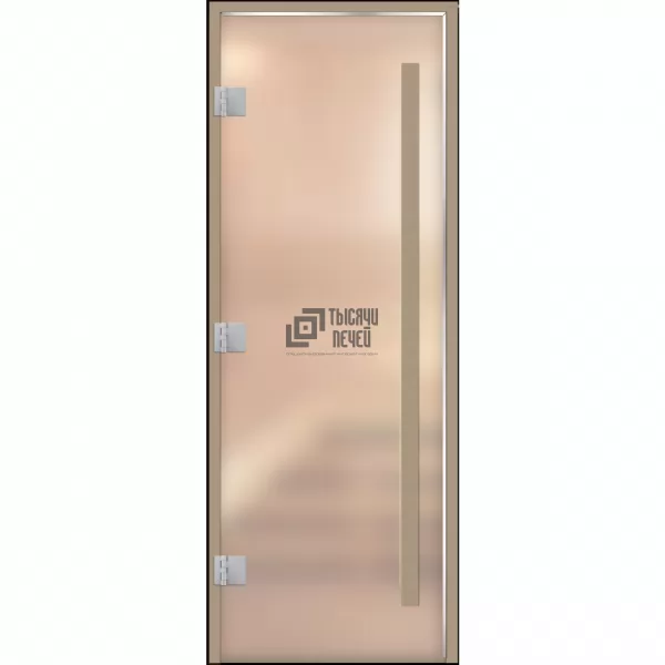 Дверь для бани Статус, стекло 8мм, белая Matelux, 3 петли Лев., ВР, термолипа 2000х700 (АРТА)