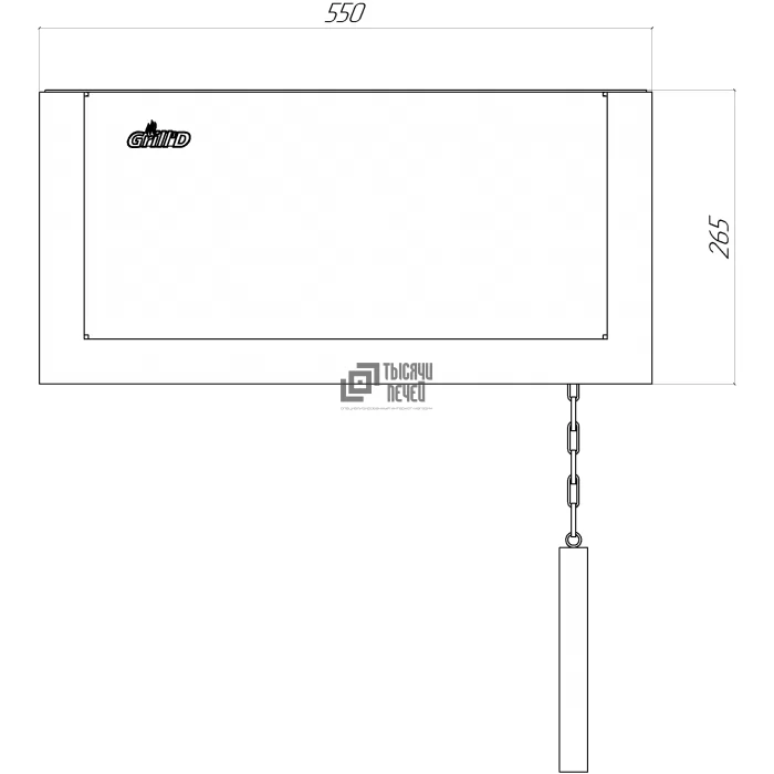 Картинка Стеновой кронштейн для обливного устройства OBLIVION (Grill'D)