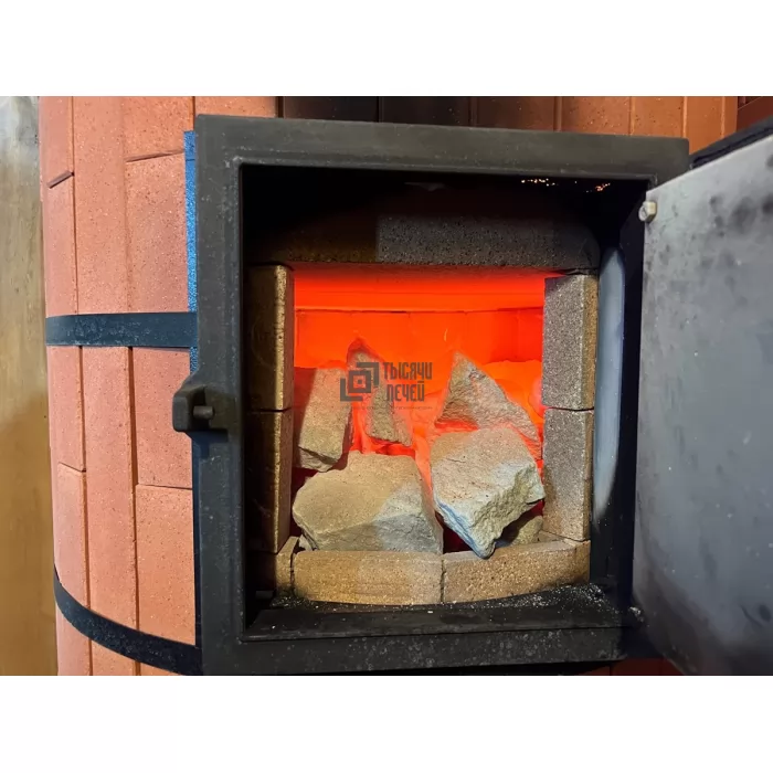 Кирпичная печь банная с обращенным пламенем ОБРАЩЁНКА-КДМ (КБПОП-КДМ) (КДМ) до 35 м3 - фото, отзывы