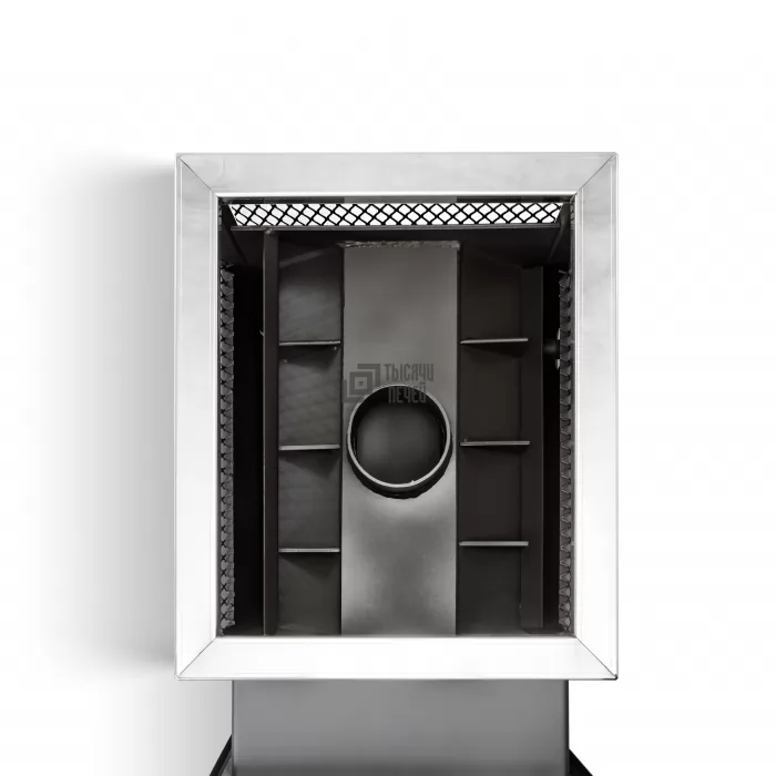 Печь для бани ПБ-21 8мм с универсальным теплообменником, дверца без стекла (Радуга) до 25 м3 - фото товара
