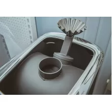 Превью Печь для бани ГЕЙЗЕР 2014 INOX ВИТРА с теплообменником, антрацит (TMF) 8-18 м3