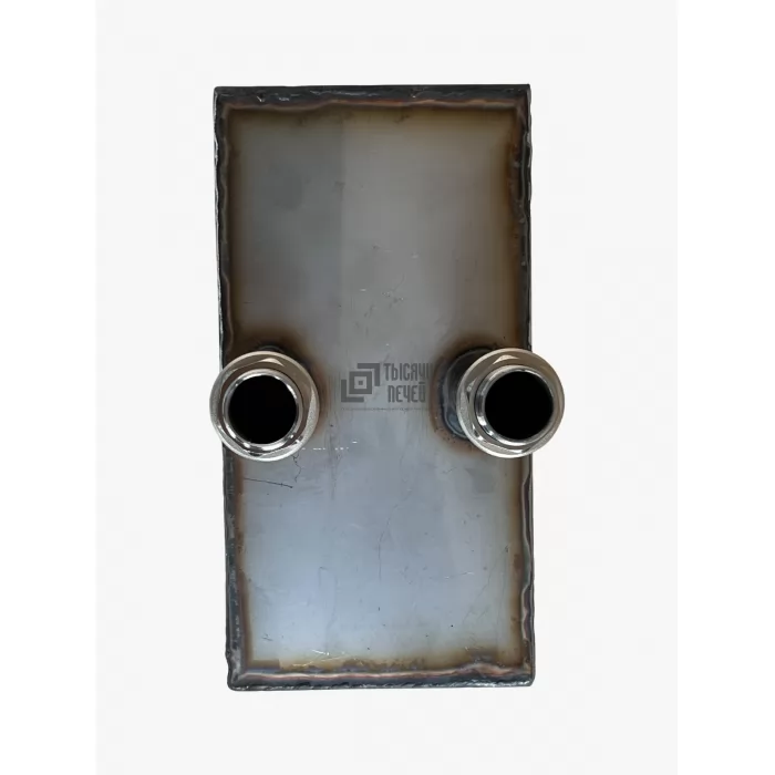 Встраиваемый теплообменник для чугунной печи, AISI 304, 2мм, 0.8л (КолпаковЪ) - фото товара