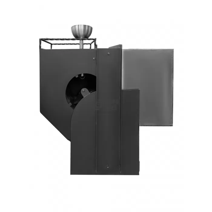 Печь для бани Делимая 426 ЗК с баком 65л, закрытая каменка, каминная дверца, конвектор, бак слева (Молов Сталь) 12 - 16 м3 - фото товара
