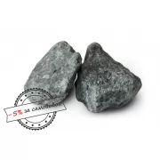 Камень для бани ГАББРО-ДИАБАЗ колотый (мешок) 20 кг (ОК)
