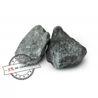 Камень для бани ГАББРО-ДИАБАЗ УРАЛЬСКИЙ колотый, средняя фракция (мешок) 20 кг (ОК) РАСПРОДАЖА
