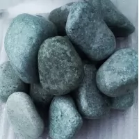 Камень для бани ЖАДЕИТ ХАКАССКИЙ ПРЕМИУМ, галтованный, средняя фракция (мешок) 10 кг (Россия)
