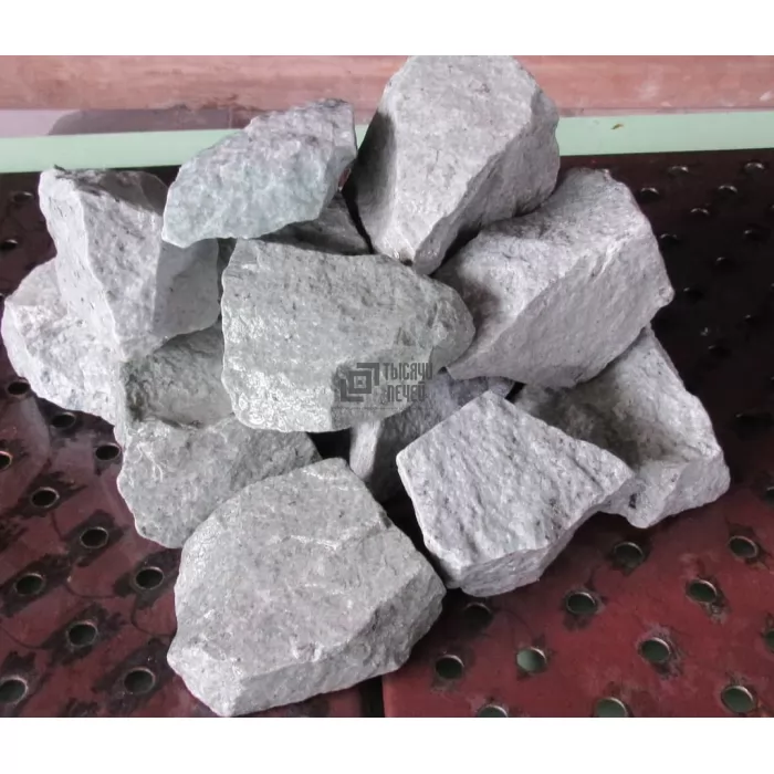 Камень для бани ЖАДЕИТ ХАКАССКИЙ ПРЕМИУМ, колотый, средняя фракция (мешок) 10 кг (Россия) - фото товара