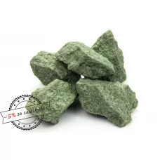 Камень для бани ЖАДЕИТ ХАКАССКИЙ СТАНДАРТ, колотый, мелкая фракция (мешок) 10 кг (Россия)