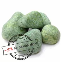 Камень для бани ЖАДЕИТ ХАКАССКИЙ СТАНДАРТ, галтованный, средняя фракция (мешок) 10 кг (Россия)