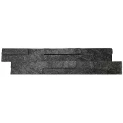Плитка из камня Кварцит Неоклассик черный, панель 600 x 150 x 15-20 мм (0.54 м2 в уп.), уп. (Pharaon)
