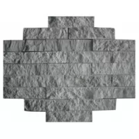 Плитка облицовочная ТАЛЬКОХЛОРИТ карельский, рваный камень, 200х50х20, упаковка 0.5м2 (ТП)