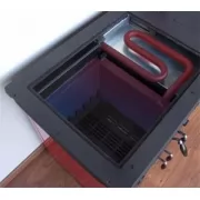 Превью Печь-плита THERMO MAGNUM PLUS 4D D RED, c теплообменником, правая духовка (MBS) 320 м3