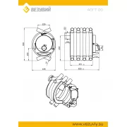 Превью Отопительная печь АОГТ 00 (Везувий) 100 м3 ОТКЛ