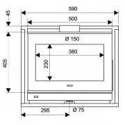 Превью Каминная топка NEO 55 G (Supra) 6 кВт