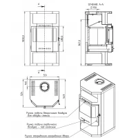 Превью Печь-камин АНГАРА (Мета-Бел) 180 м3