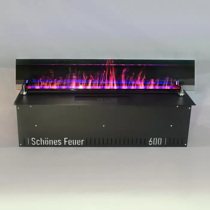 Изображение Непрозрачное стекло Black Lacobel для 3D FireLine 600 и HUGO 26 (Schones Feuer)