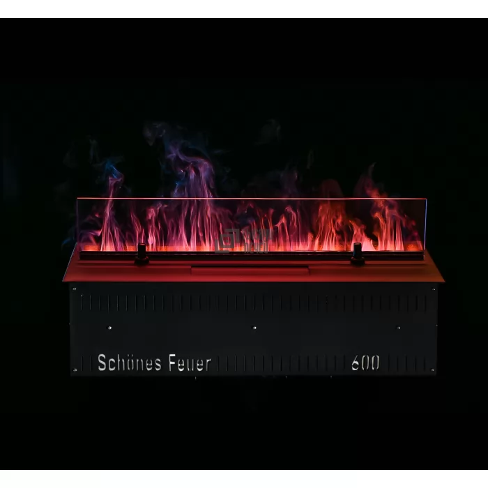 Фотография Электрический паровой камин 3D FireLine Base 600 Classic + Blue (Schones Feuer)