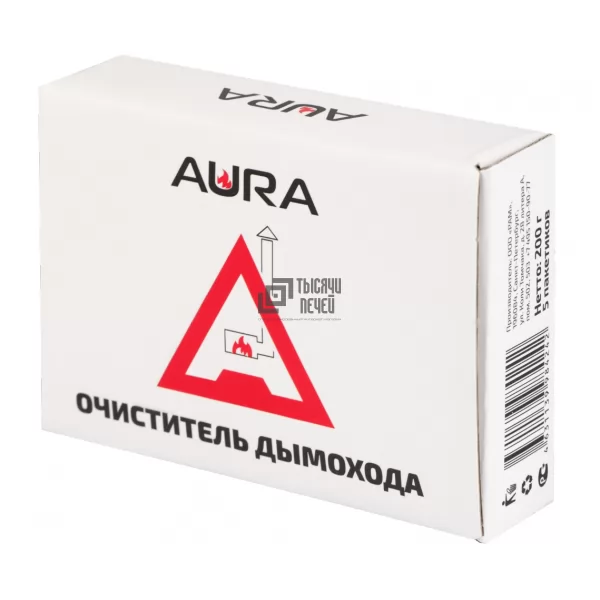 Удалитель сажи дымохода Aura, коробка 200г (5 пакетиков) (Aura)