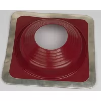 Манжета кровельная №9 PRO силикон, прямой, D=254-502, фланец 600x600 мм, красный (Мастер-флеш)
