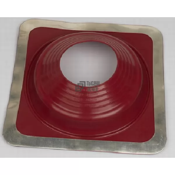 Манжета кровельная №8 PRO силикон, прямой, D=178-330, фланец 420x420 мм, красный (Мастер-флеш)