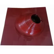 Манжета кровельная Мастер Флеш 2-В, Силикон, угловой, алюминиевый окрашенный фланец 600х730 мм, D=150-300, цвет красный (Везувий)