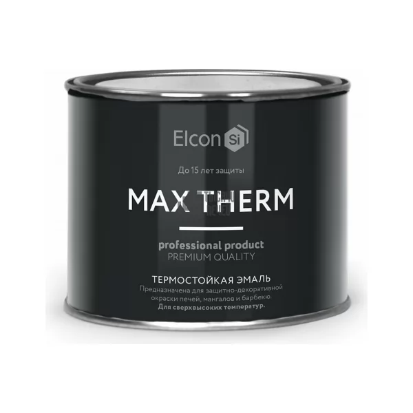Эмаль термостойкая Elcon Max Therm 500°С, красно-коричневая (б/ж 0,4 кг) (Elcon)