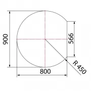 Превью Притопочный лист VPL011-R9005, 800Х900мм, чёрный (Вулкан)