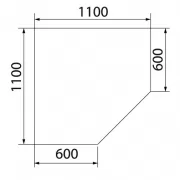 Превью Притопочный лист VPL021-R9005, 1100Х1100мм, чёрный (Вулкан)