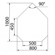 Превью Притопочный лист VPL031-R9005, 1000Х800мм, чёрный (Вулкан)