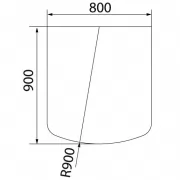 Превью Притопочный лист VPL051-R9005, 900Х800мм, чёрный (Вулкан)