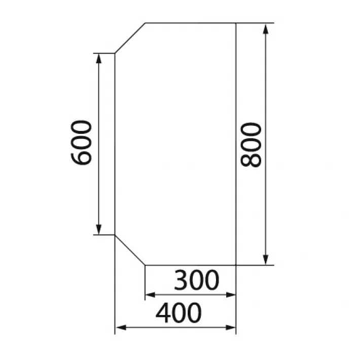 Изображение Притопочный лист VPL063-R7010, 400Х800мм, серый (Вулкан)