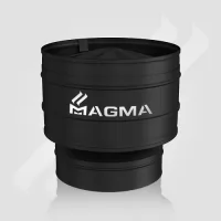 Оголовок-дефлектор Magma d=115/215, AISI 439/ОЦ, цвет чёрный муар, 0,8/0,5мм (MAGMA)