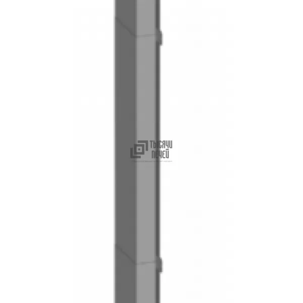 Труба прямоугольная моно для системы ТиС Вент L=530, 50х135, AISI 430, 0.5 мм (ТиС)