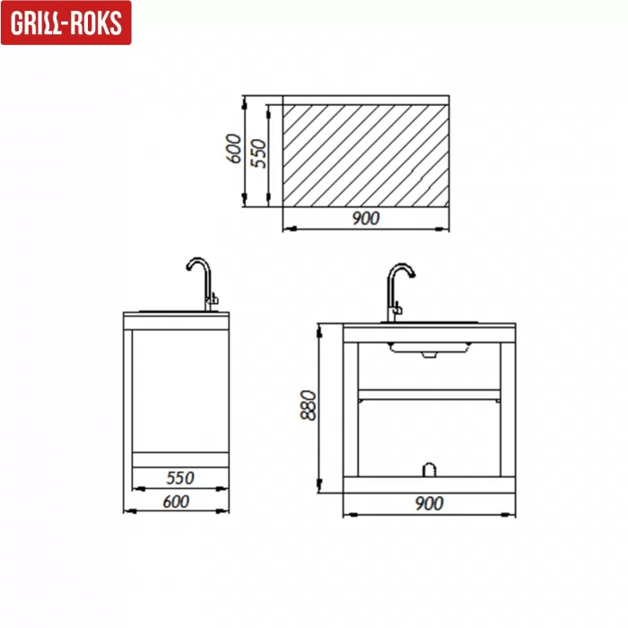 купить Модуль мойка (Grill-Rocks)