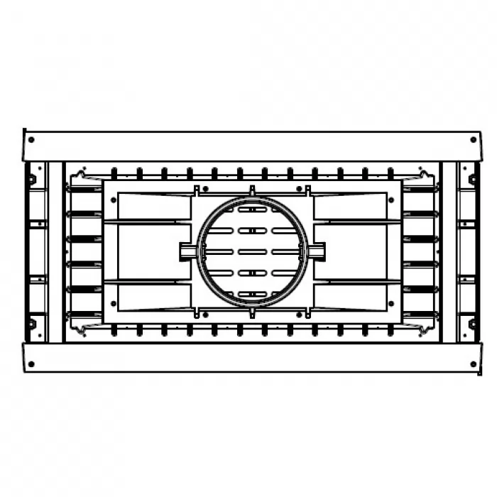 Чугунная топка LCI 9 GDF CL (двусторонняя), с шибером (Liseo Castiron) 16 кВт - фото товара