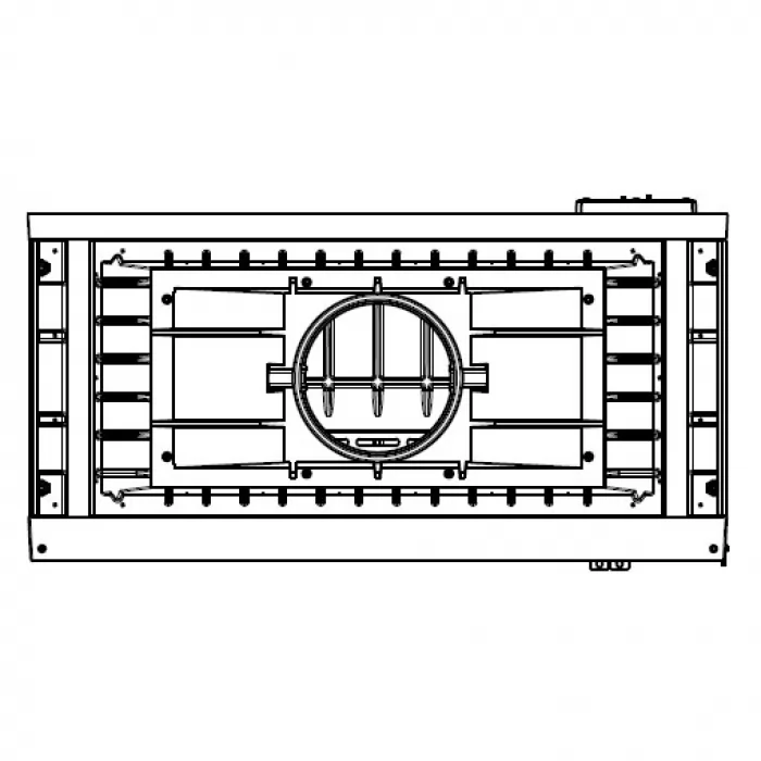 Чугунная топка LCI 9 GFLR (два боковых стекла) (Liseo Castiron) 16 кВт - фото товара