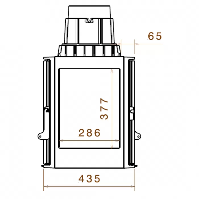 Фотография Чугунная топка LCI 9 GDFs с 1 боковым стеклом (Liseo Castiron) 16 кВт