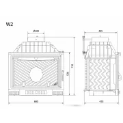 Превью Чугунная топка W2 (KAWMET) 14,4 кВт