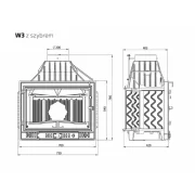 Превью Чугунная топка W3 (KAWMET) 16,7 кВт