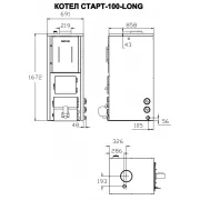 Превью Полуавтоматический твердотопливный котел СТАРТ-100-Long (Start) 100 кВт