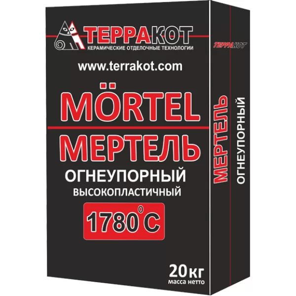 Смесь кладочная огнеупорная "Терракот" Мертель, 20 кг (Терракот)