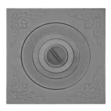 Плита П-1-5 512х512, 4 кольца, под казан 8л, некрашеная (Рубцовск-Литком)