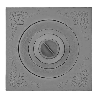Плита П-1-5 512х512, 4 кольца, под казан 8л, некрашеная (Рубцовск-Литком)