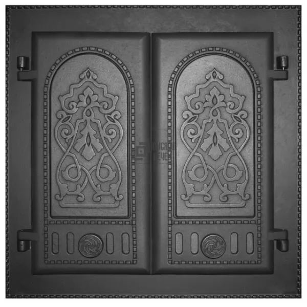Дверь каминная топочная ДК-6 'Горница' 410х410 RLK 8314, крашеная (Рубцовск-Литком)
