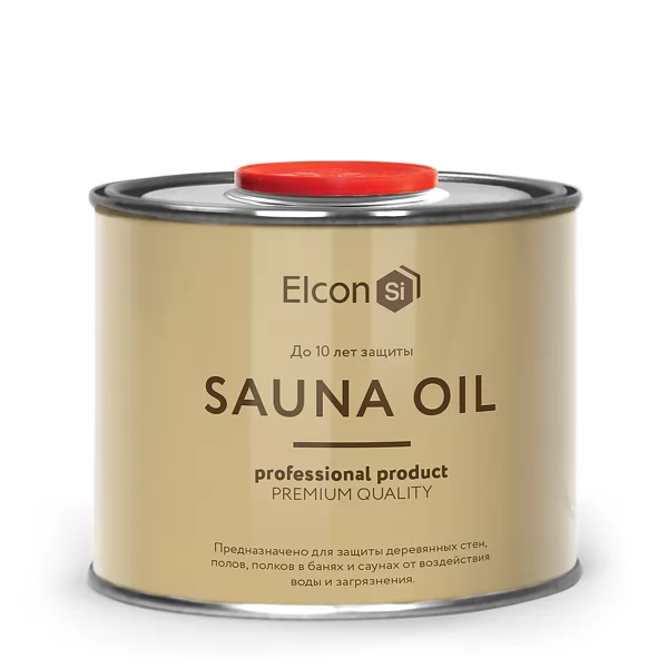 Масло для дерева полков в бане Elcon Sauna Oil, 0,5л, бесцветное, 1/24 (Elcon)