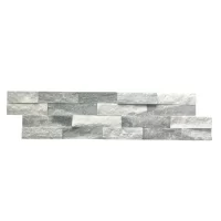 Плитка из камня Кварцит Классик бело-серый, панель 600 x 150 x 15-20 мм (0.63 м2 в уп.), уп. (Pharaon)